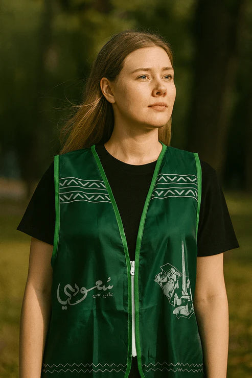 Saudi National Day Green Vest